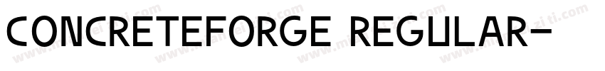 ConcreteForge Regular字体转换
